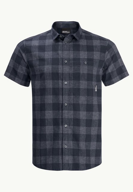 Jack Wolfskin Outdoorhemd HIGHLANDS SHIRT M NIGHT BLUE CHECKS günstig online kaufen