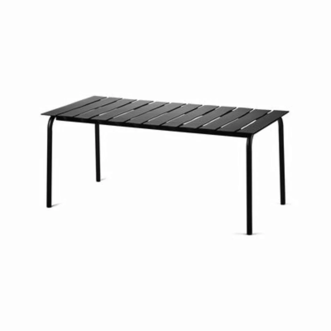 rechteckiger Tisch Aligned metall schwarz / By Maarten Baas - 170 x 85 cm / günstig online kaufen