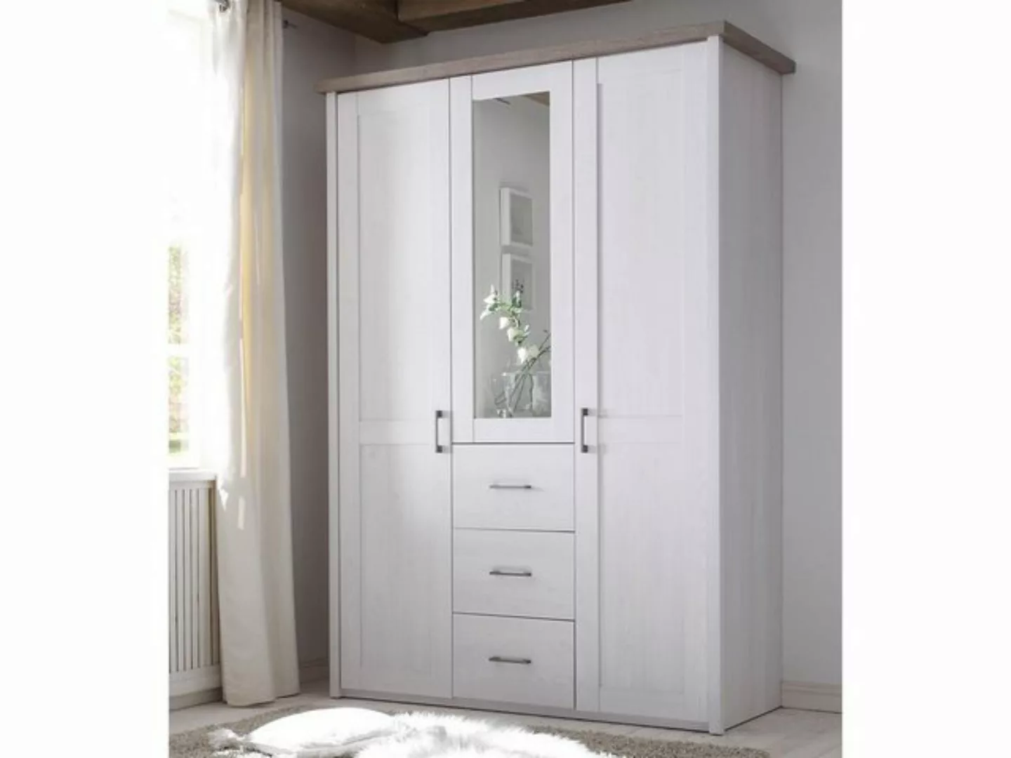 möbelando Kleiderschrank Lebbie 150 x 212 x 62 cm (B/H/T) günstig online kaufen