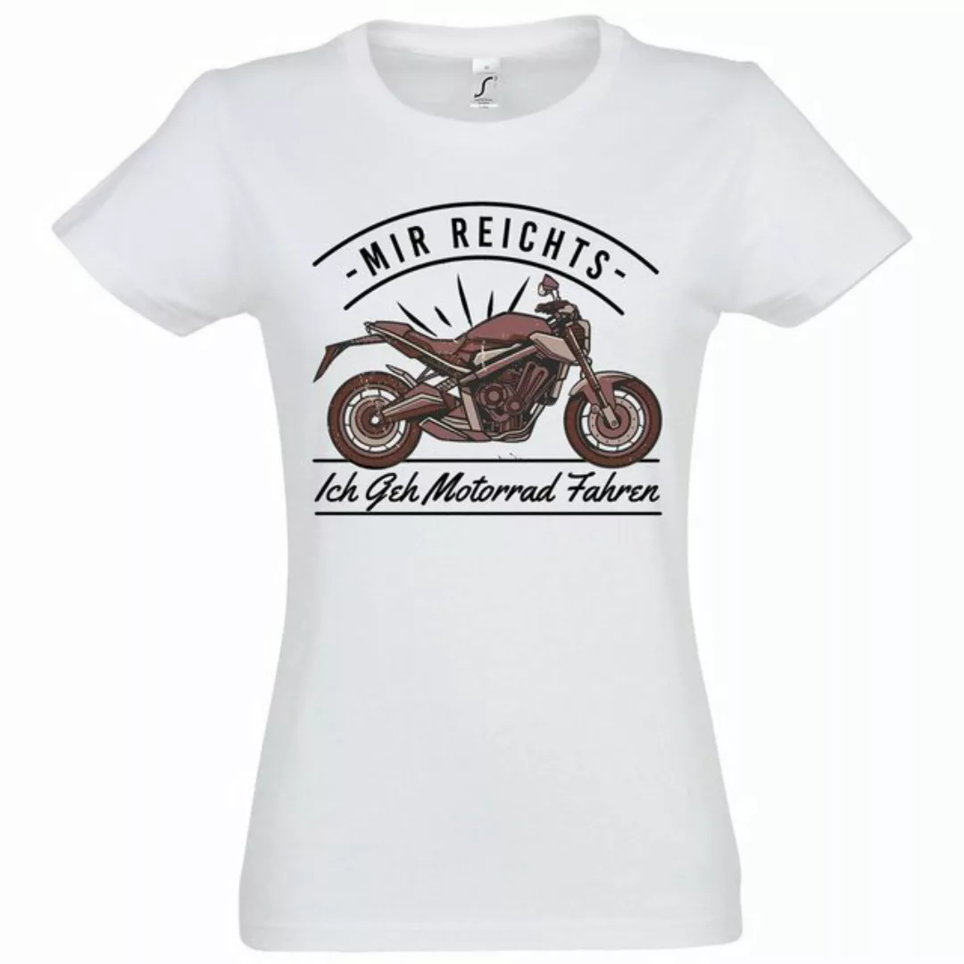 Youth Designz T-Shirt Ich Geh Motorrad Fahren Damen Shirt mit lustigem Bike günstig online kaufen