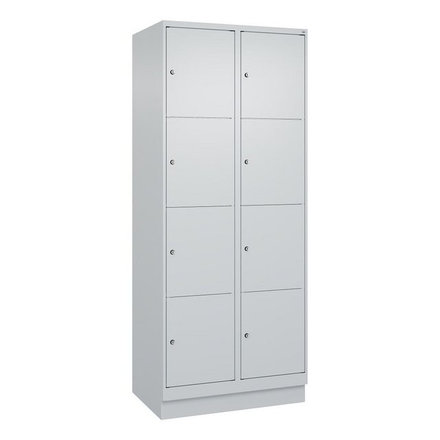 C+P Garderobenschrank Fächerschrank Classic Plus, 4 Fächer übereinander, Ab günstig online kaufen