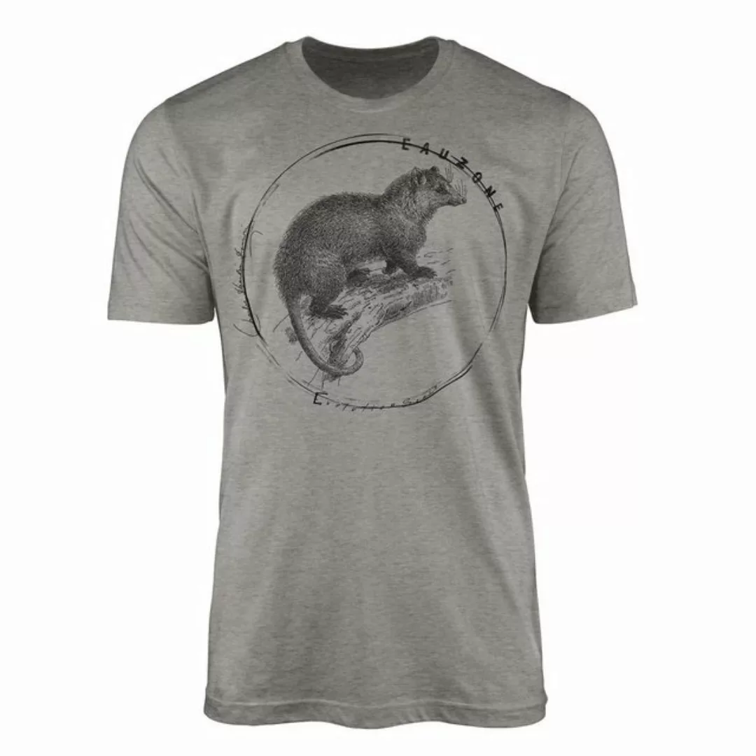 Sinus Art T-Shirt Evolution Herren T-Shirt Opossum günstig online kaufen