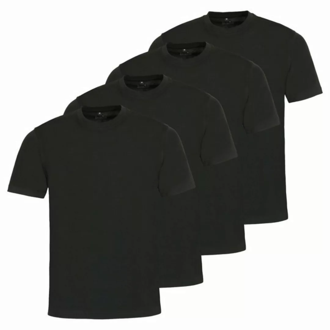 Hajo T-Shirt Herren T-Shirt, 4er Pack - Basic, Kurzarm günstig online kaufen