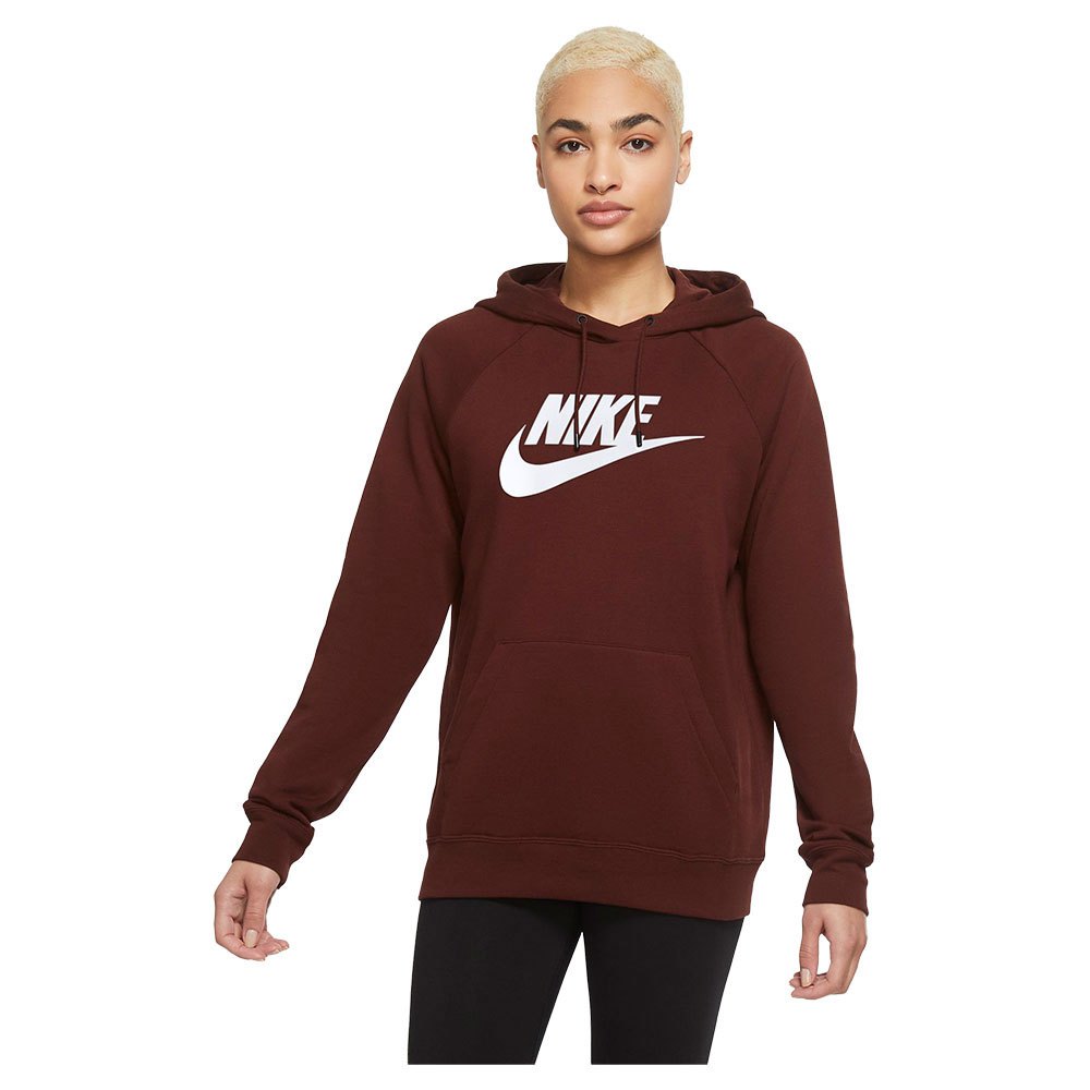 Nike Sportswear Essential Kapuzenpullover XS Bronze Eclipse / White / White günstig online kaufen