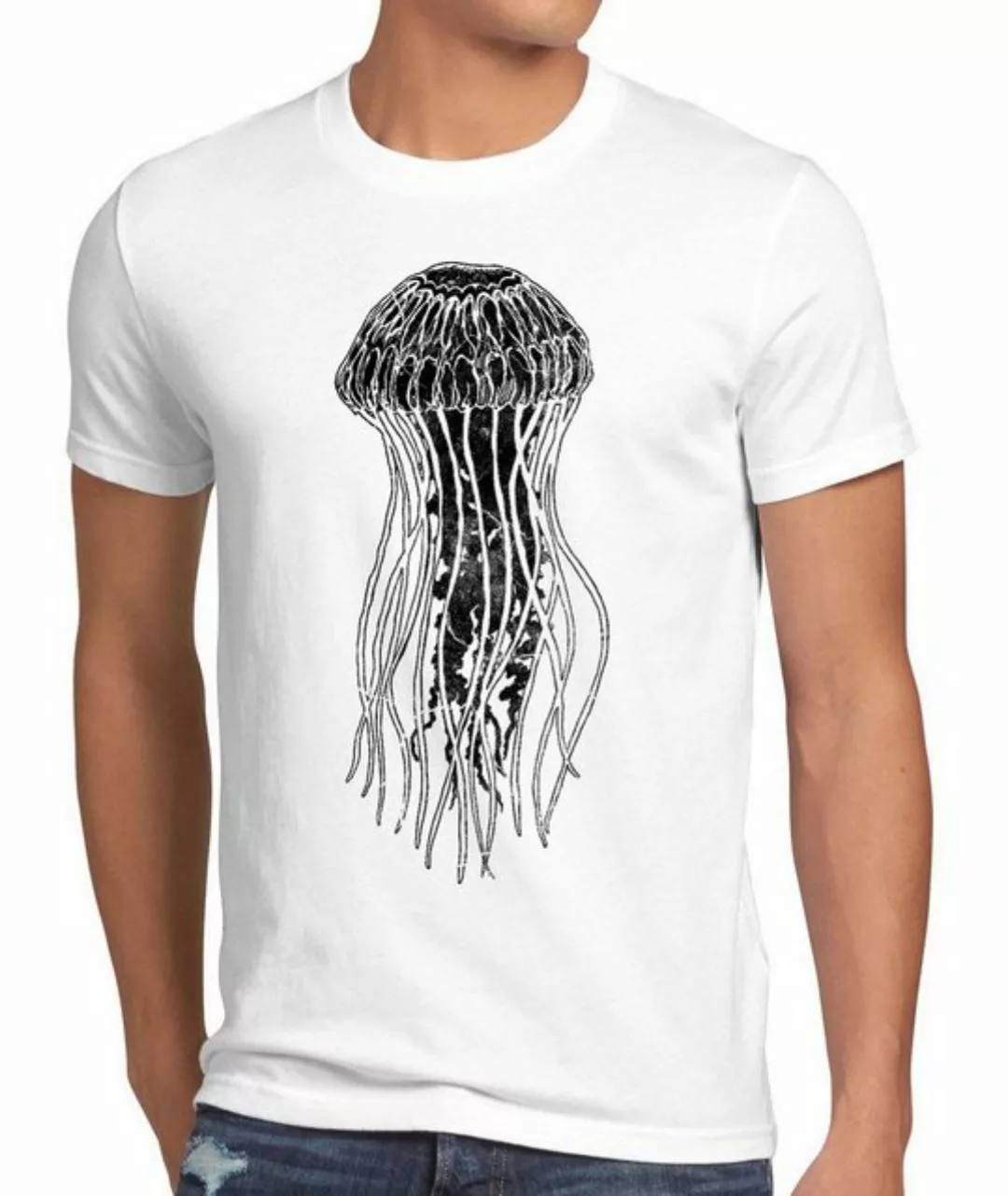 style3 Print-Shirt Herren T-Shirt Leonard Jellyfish Qualle big bang Meer Sh günstig online kaufen