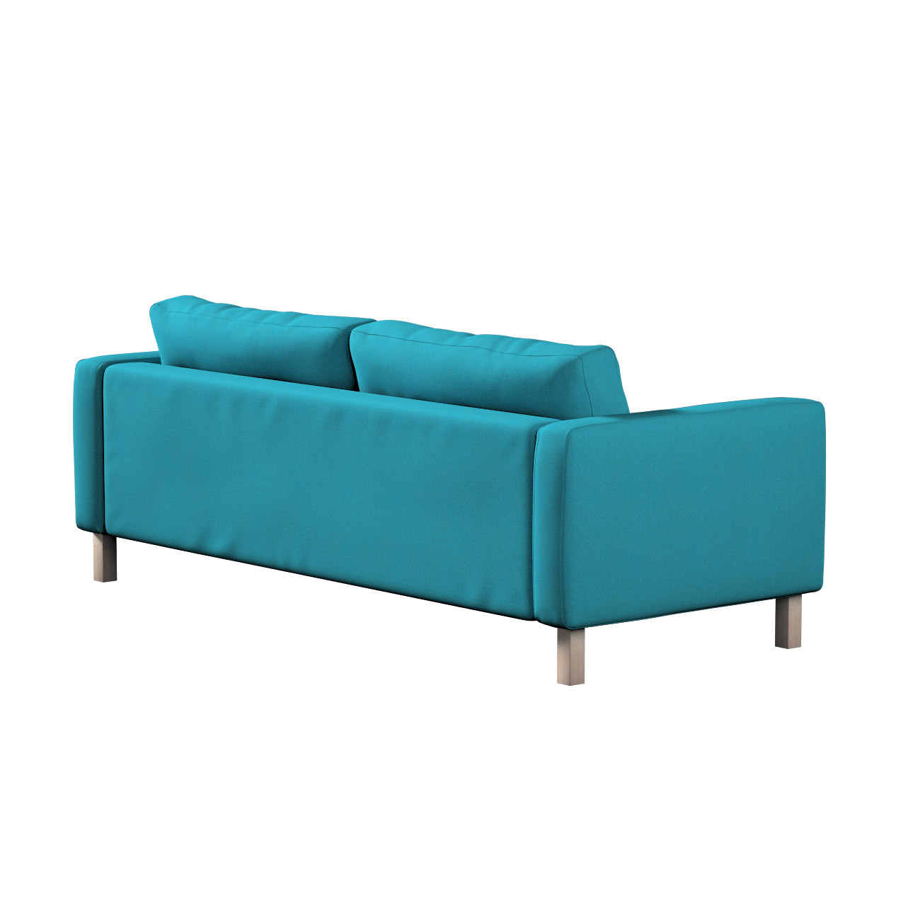 Bezug für Karlstad 3-Sitzer Sofa nicht ausklappbar, kurz, türkis, Bezug für günstig online kaufen