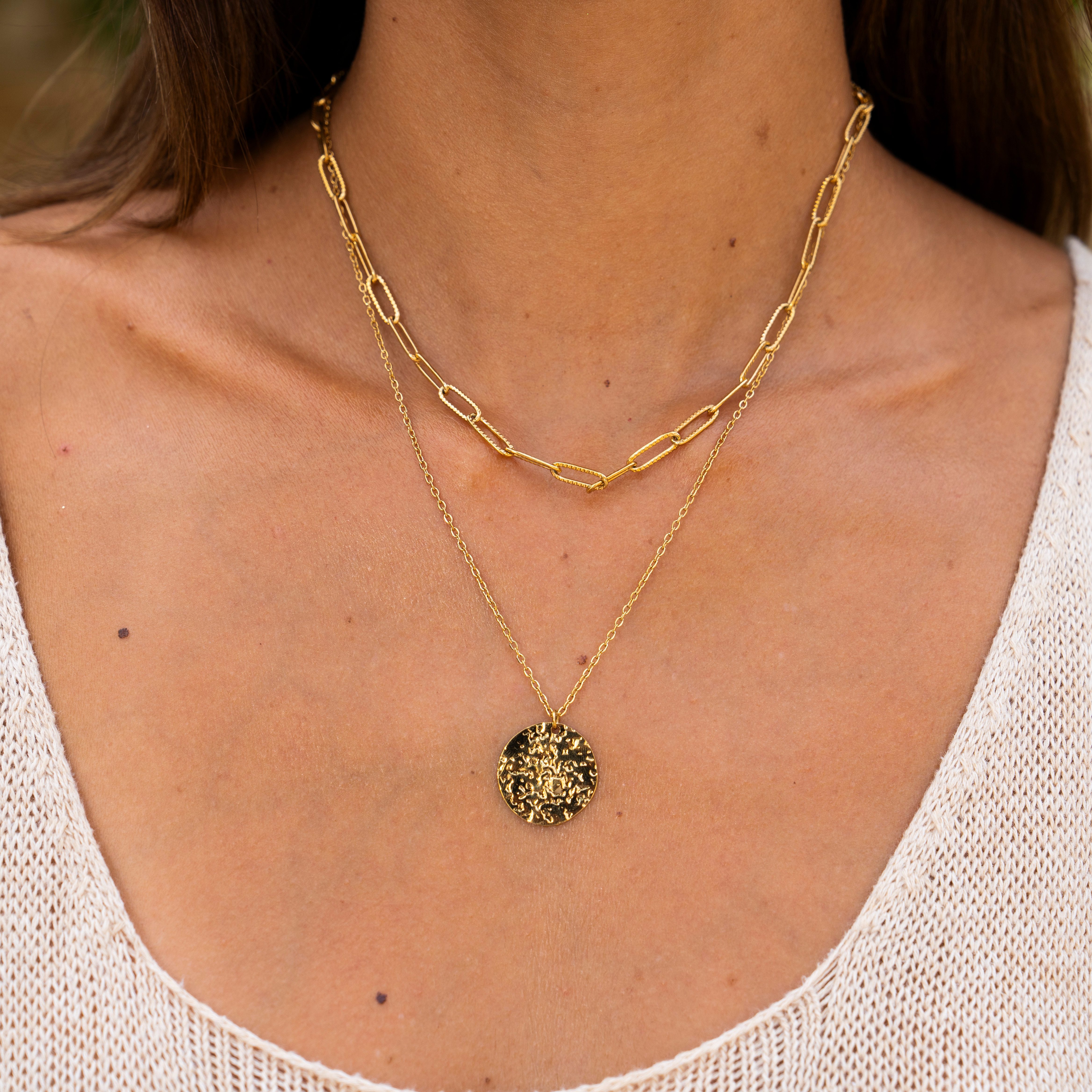 Made by Nami Edelstahlketten-Set zweireihig gold günstig online kaufen