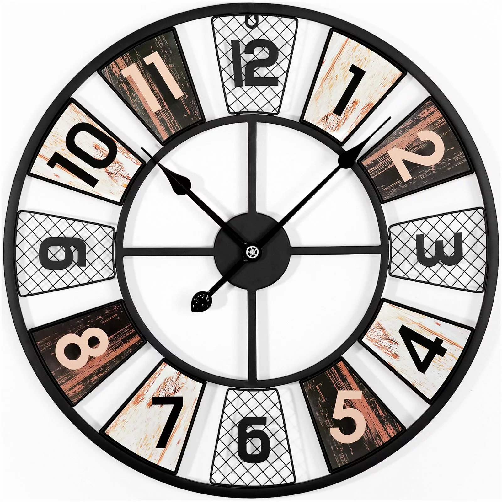 Yorbay Wanduhr Große Wanduhr 60cm Wohnzimmer günstig online kaufen