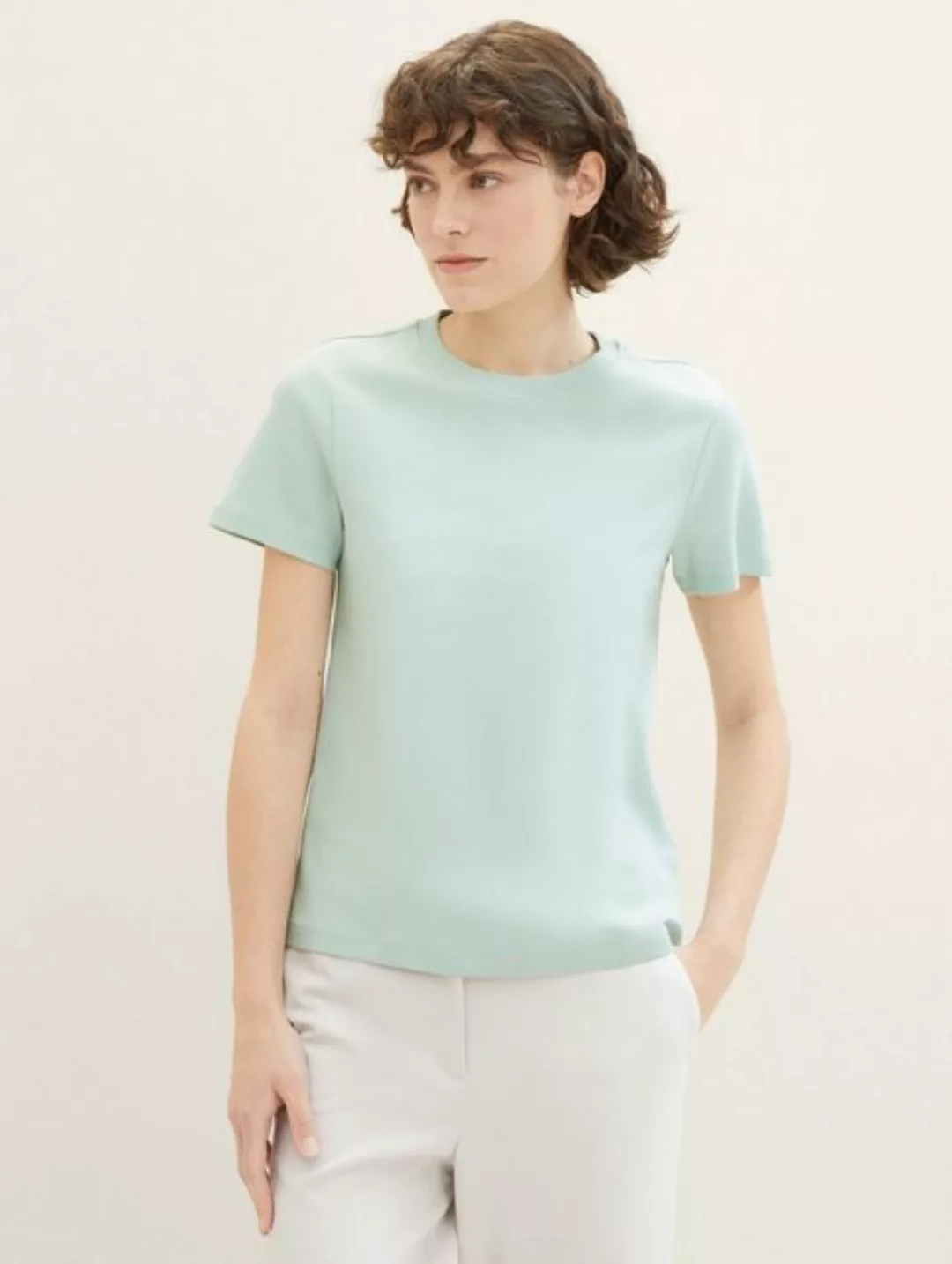 TOM TAILOR T-Shirt Basic T-Shirt mit Rundhalsausschnitt günstig online kaufen