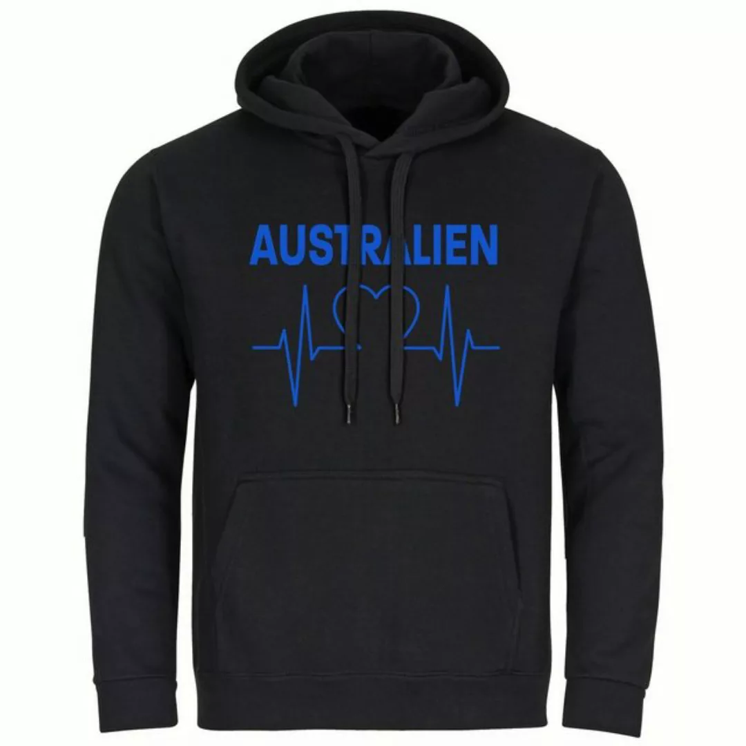 multifanshop Kapuzensweatshirt Australien - Herzschlag - Pullover günstig online kaufen