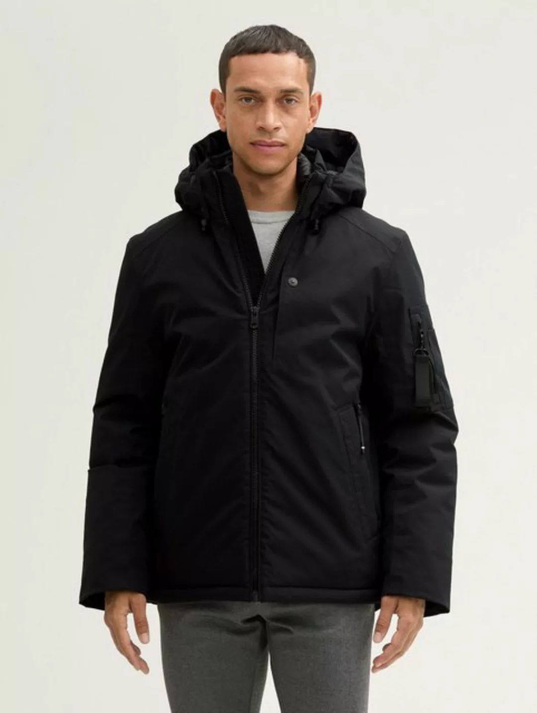 TOM TAILOR Outdoorjacke Jacke mit abnehmbarer Kapuze günstig online kaufen