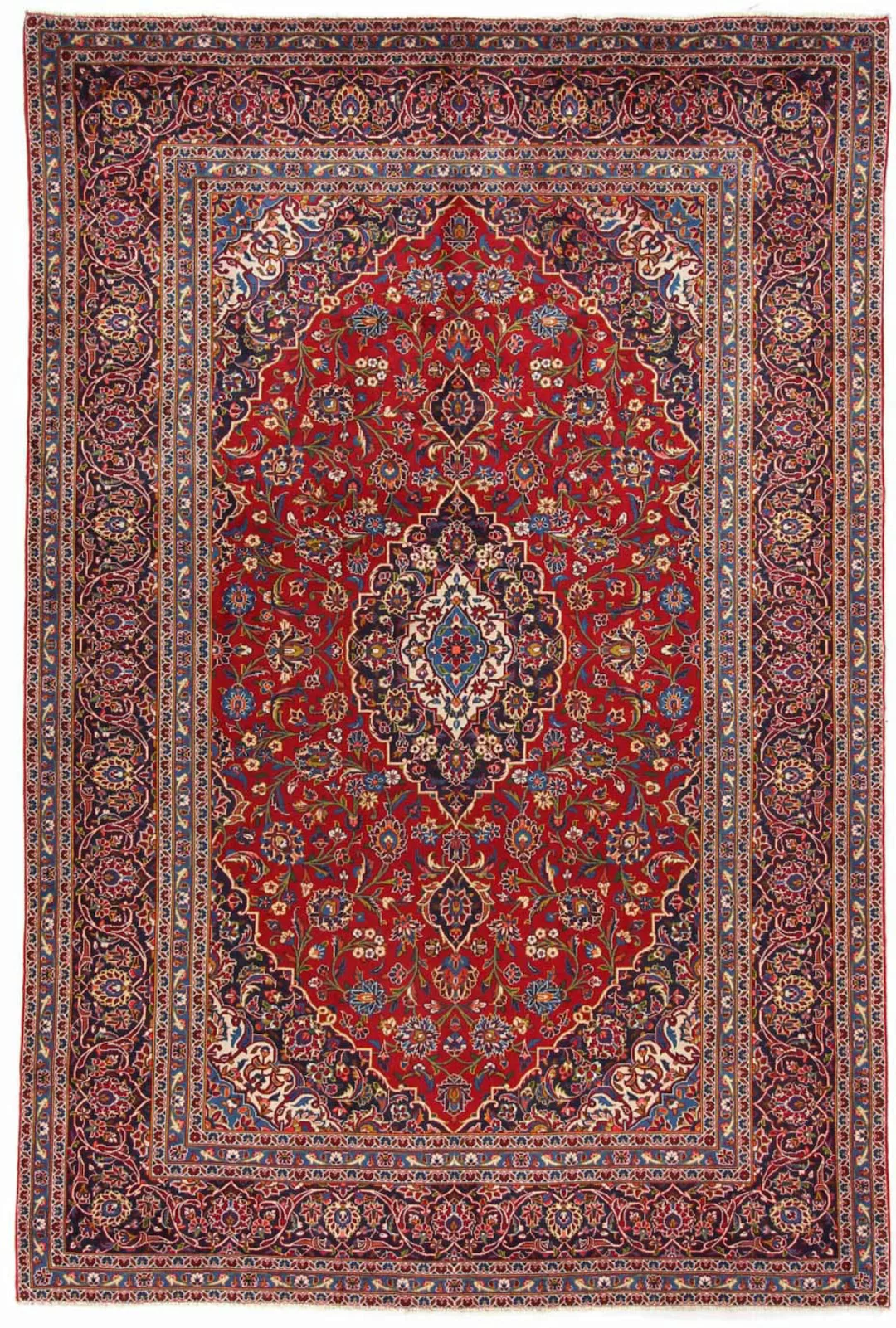 morgenland Wollteppich »Keshan Medaillon Rosso 368 x 247 cm«, rechteckig günstig online kaufen