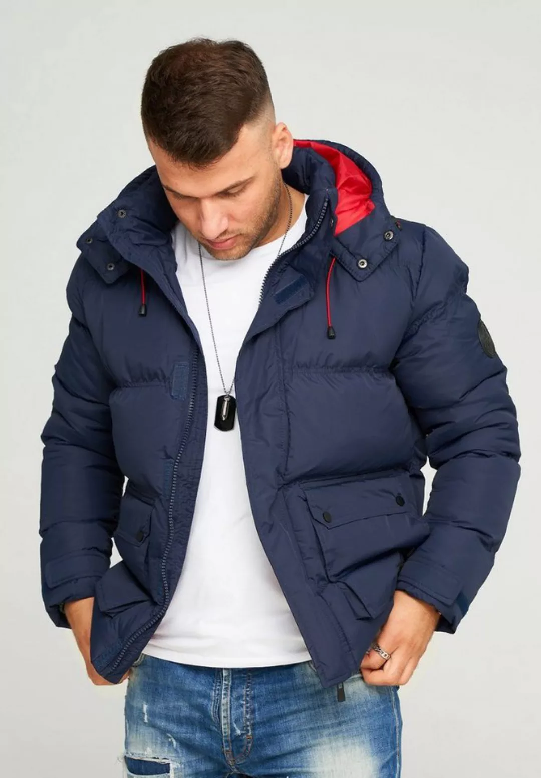 behype Steppjacke "BHCOLOS", mit abtrennbarer Kapuze günstig online kaufen