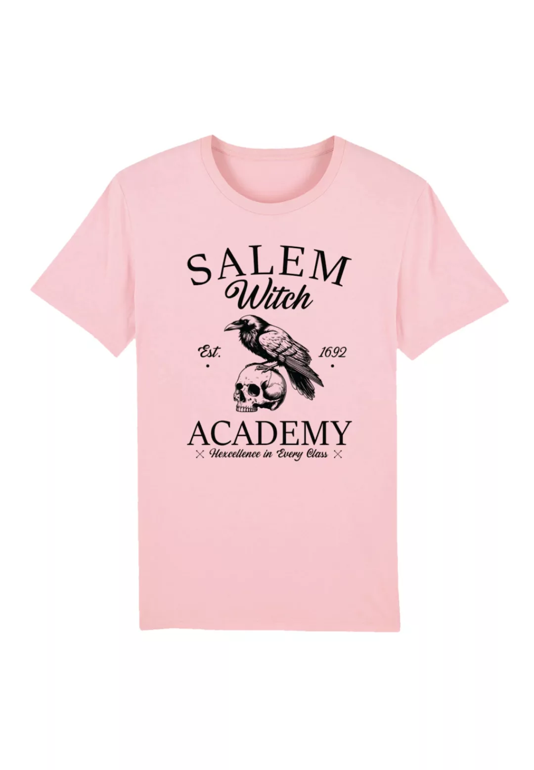 F4NT4STIC T-Shirt "Halloween University Salem witch crow skull", Premium Qu günstig online kaufen