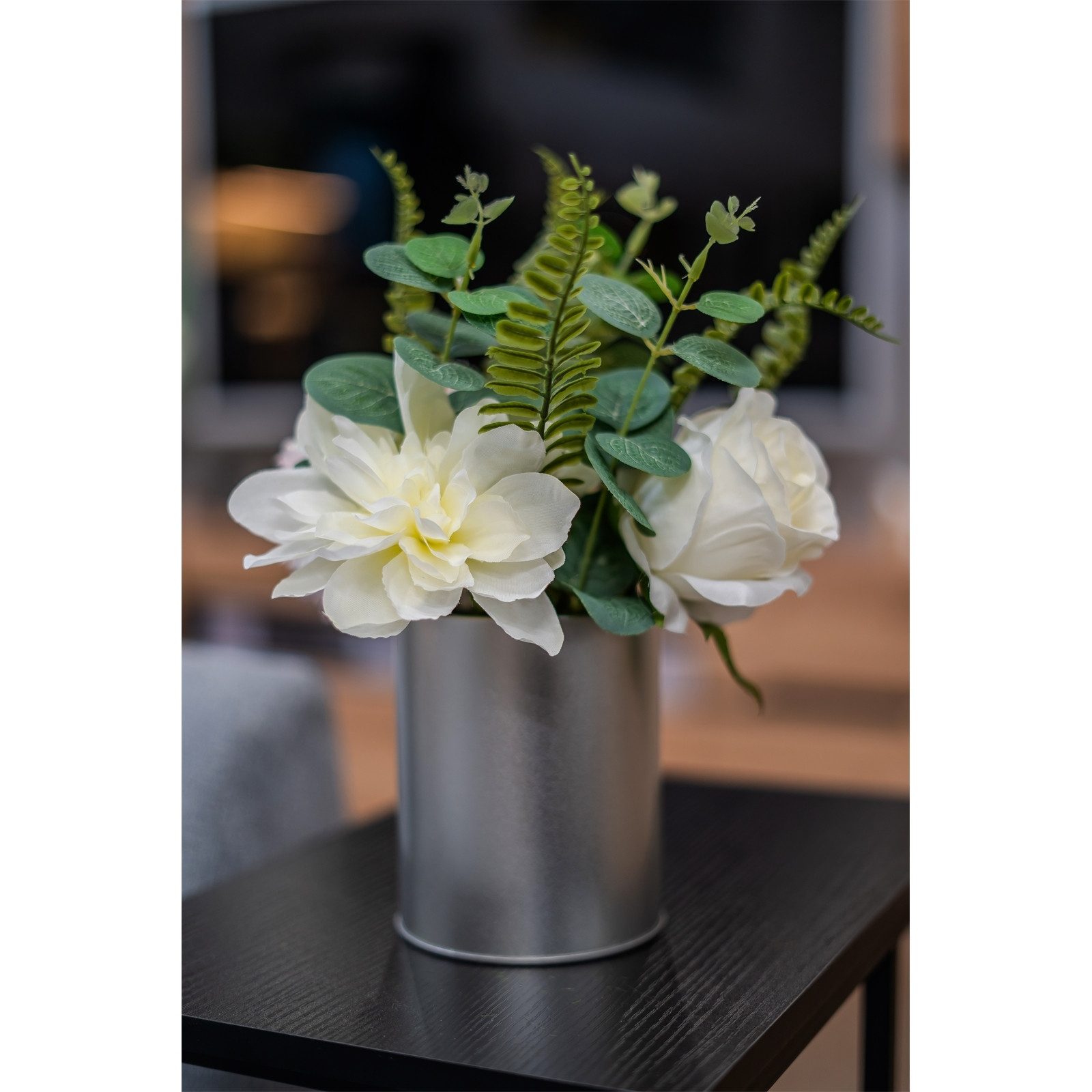 Kunstblume Kunstblume weiße Jasmin in Vase günstig online kaufen