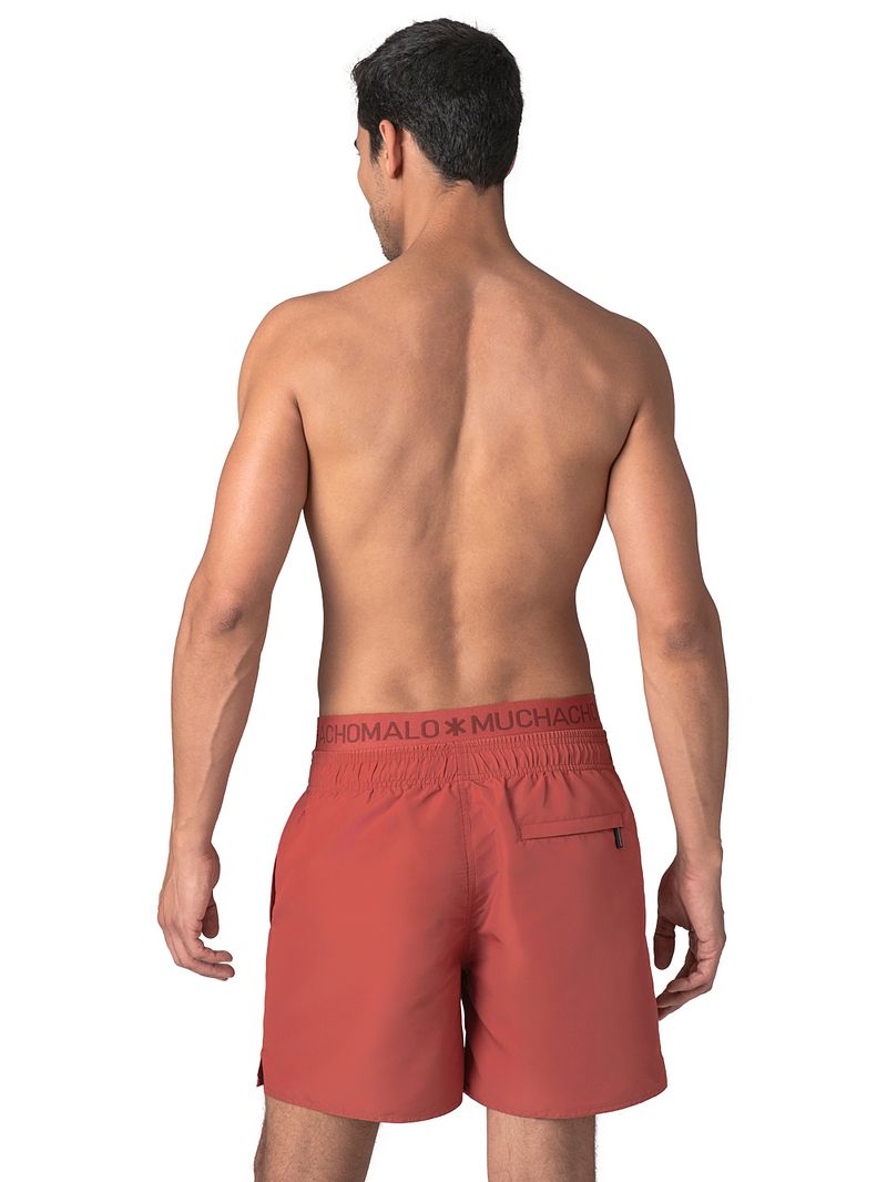 Muchachomalo Solid Badeshorts Rot - Größe M günstig online kaufen