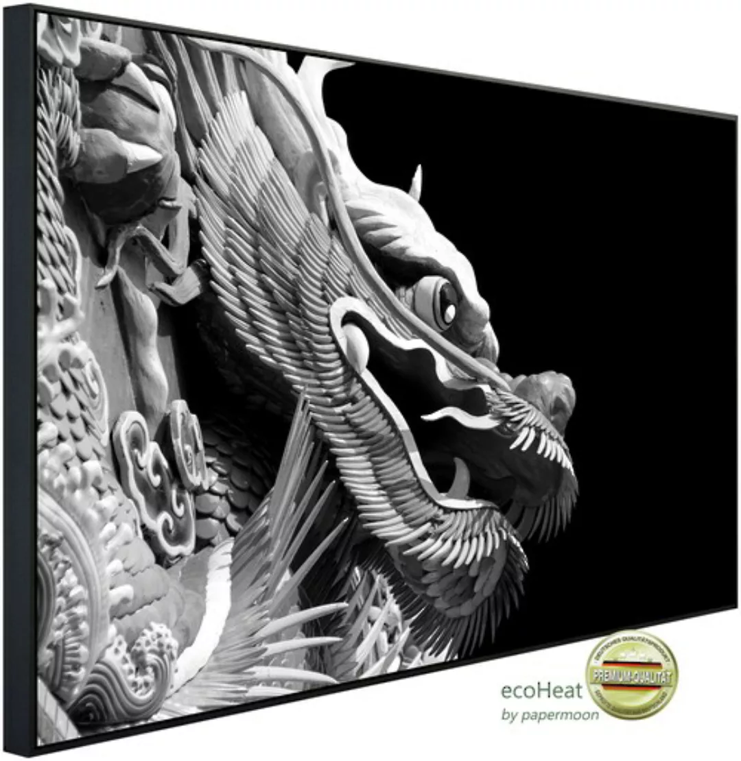 Papermoon Infrarotheizung »Chinesischer Drache Schwarz & Weiß« günstig online kaufen