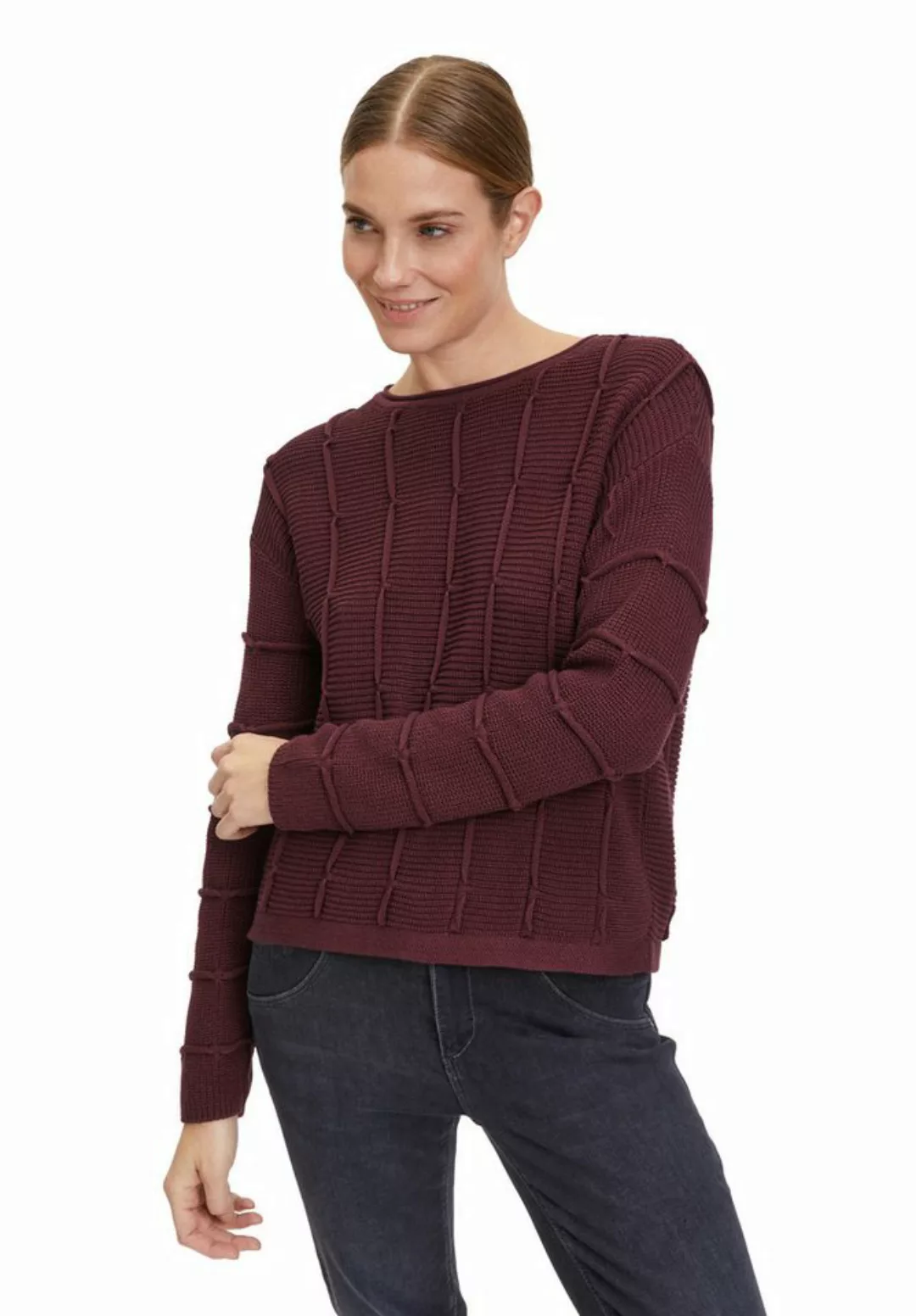 Betty Barclay Strickpullover Betty Barclay Grobstrick-Pullover mit Strickde günstig online kaufen