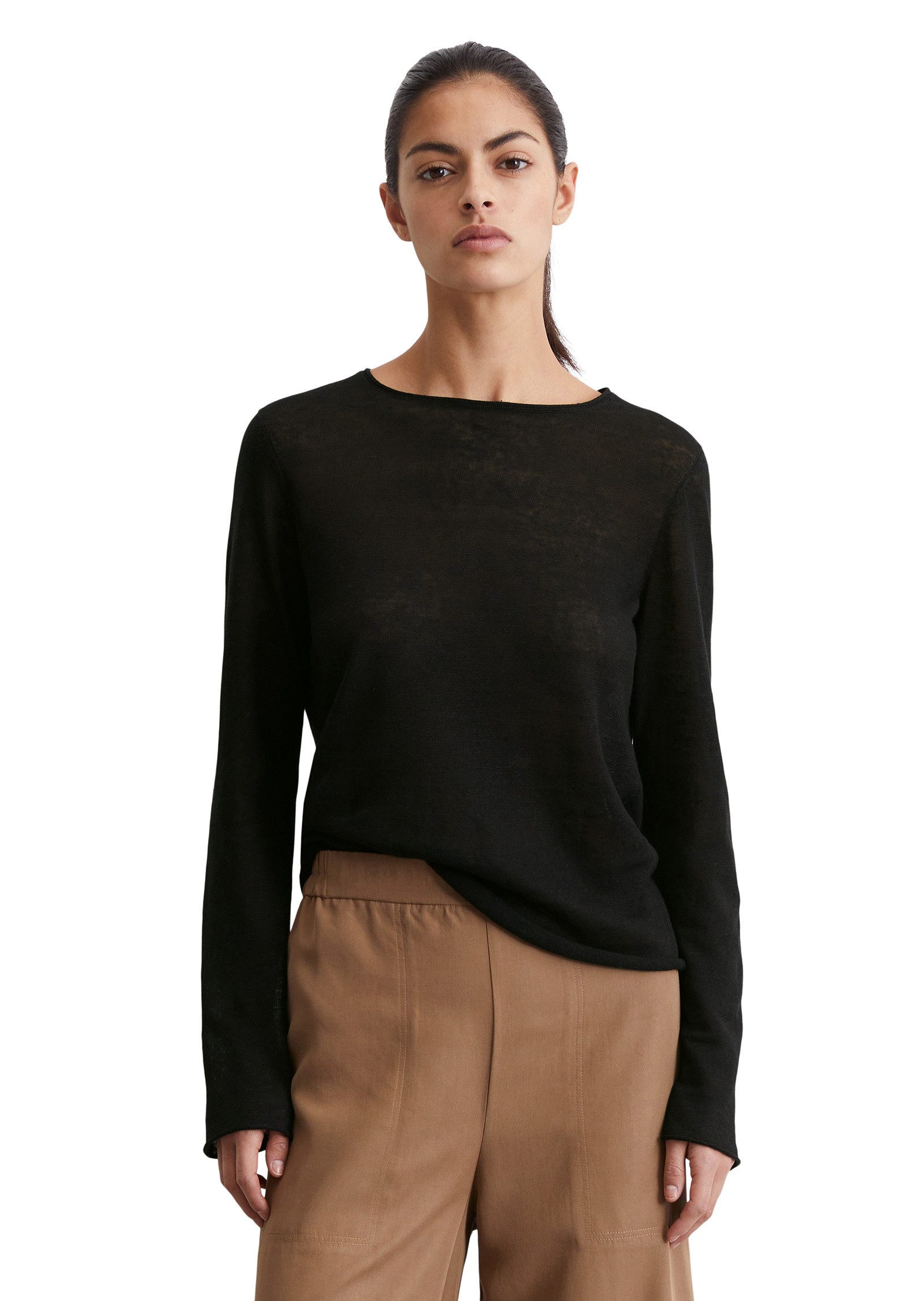 Marc OPolo Strickpullover "aus reinem Leinen" günstig online kaufen