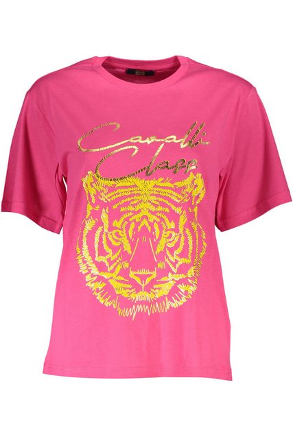 Cavalli Class T-Shirt Elegantes Rosa Kurzarm Damen T-Shirt mit Print und günstig online kaufen