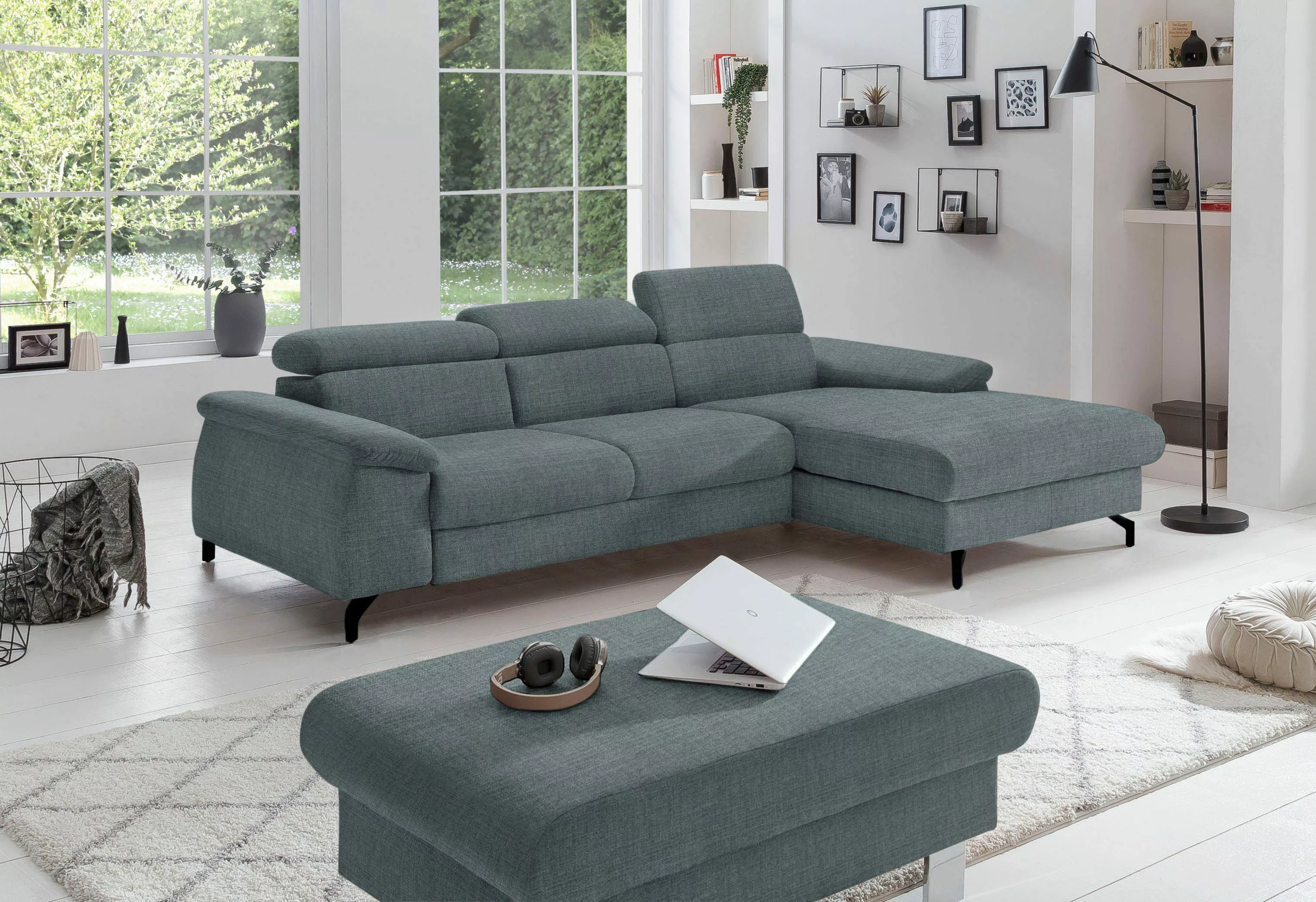 COTTA Polstergarnitur "Komaris L-Form", (Set), Set bestehend aus: Ecksofa m günstig online kaufen