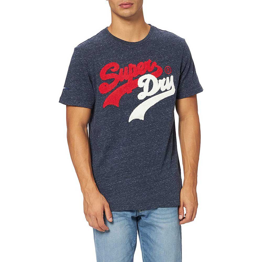 Superdry Vintage Logo Source Kurzarm T-shirt XL Navy Marl günstig online kaufen