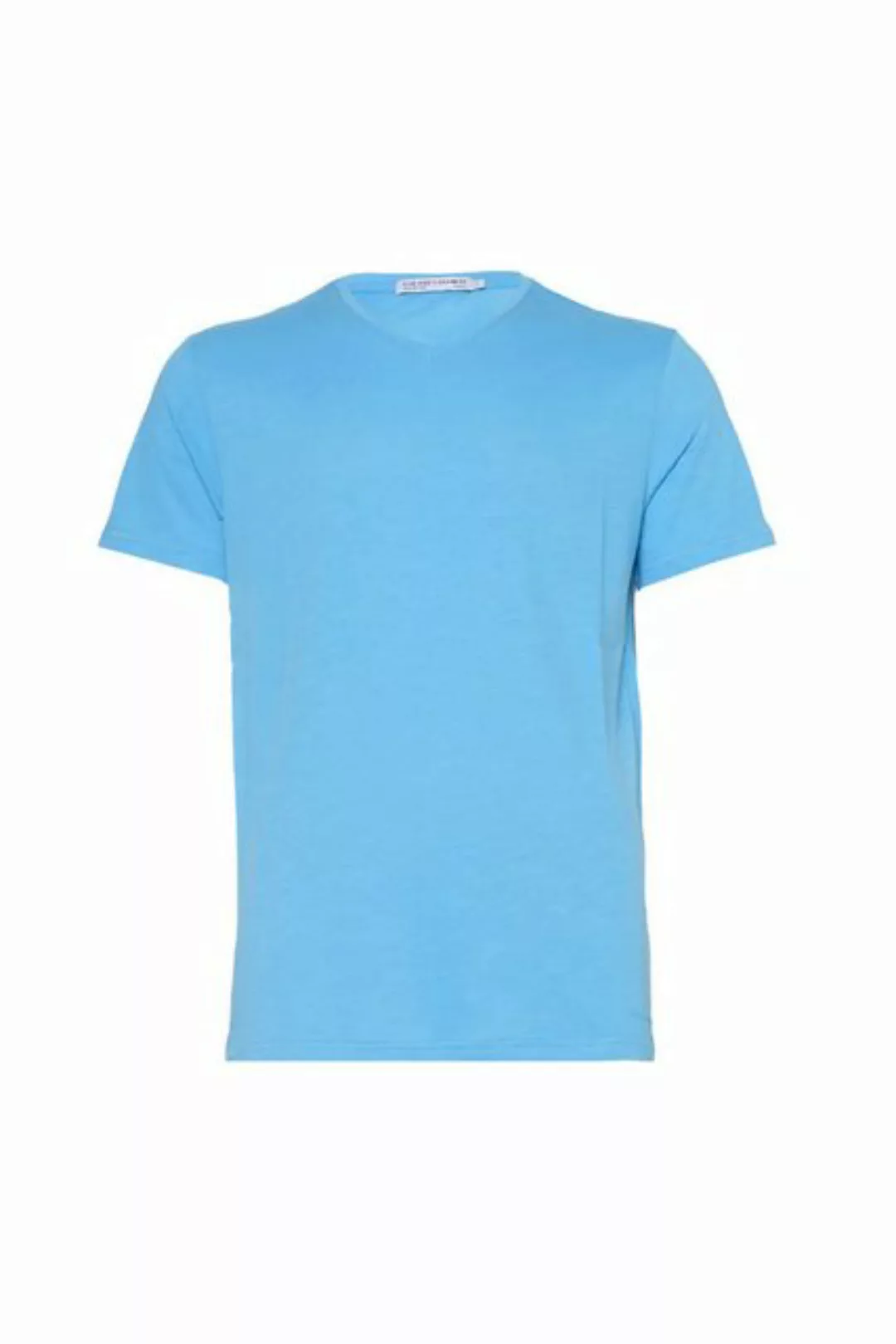 Silk and Cashmere Poloshirt Herren Basic T-Shirt, 100 % Baumwolle, Rundhals günstig online kaufen