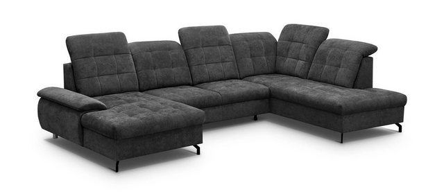 MOEBLO Wohnlandschaft BIL, Elegantes Ecksofa, Sofa mit Schlaffunktion und B günstig online kaufen