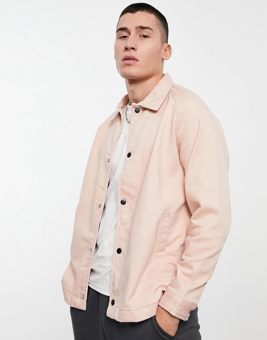 Bershka – Hemdjacke in Rosa günstig online kaufen