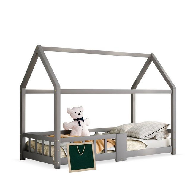 REDOM Kinderbett Kinder Bett Jugendbett Holzbett Hausbett Kinderhaus Massiv günstig online kaufen