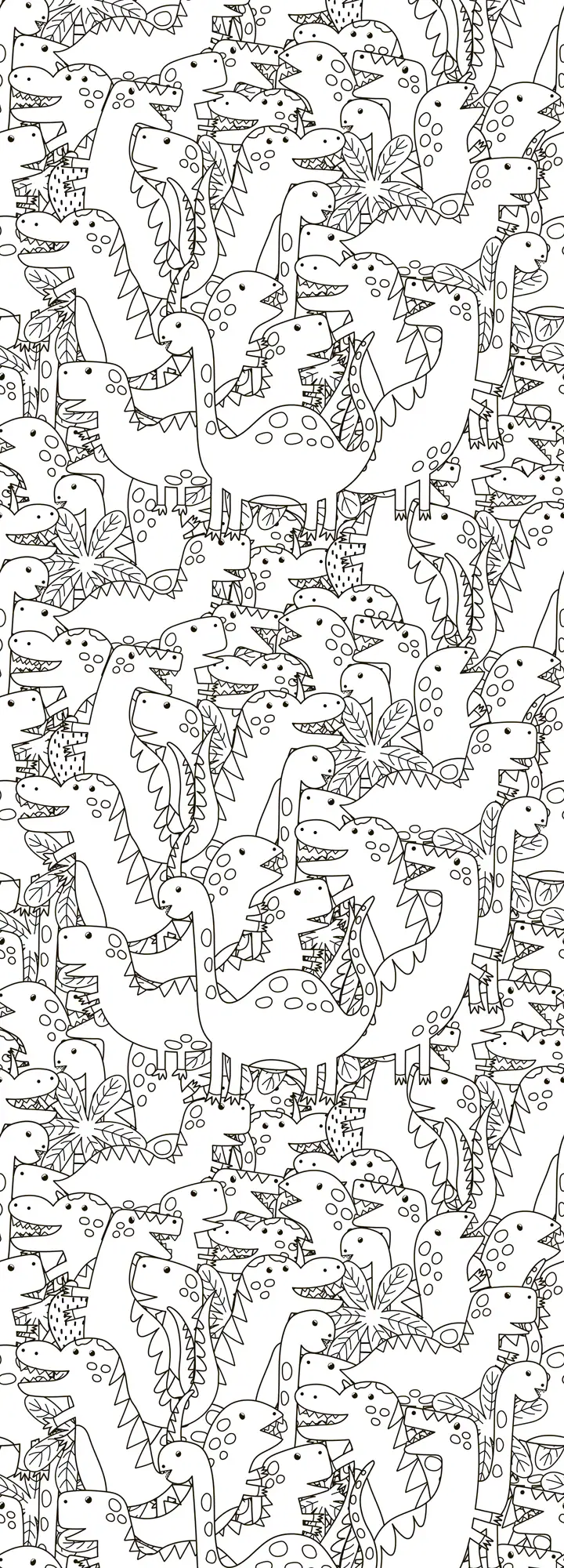 queence Wandsticker "Dinosaurier", (1 St.), DIY-Wandsticker zum Bemalen günstig online kaufen
