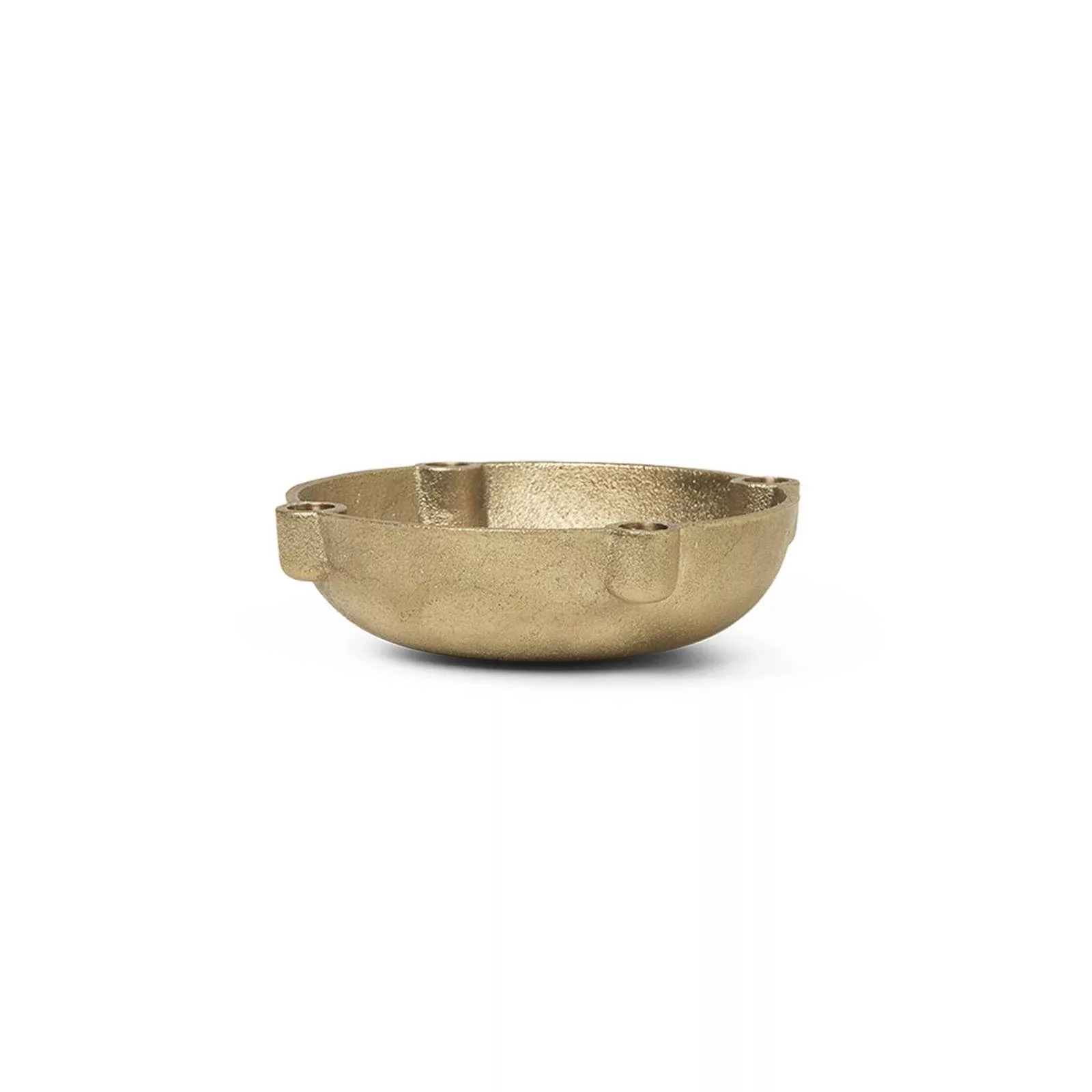 ferm LIVING Kerzenständer Bowl Small, Ø 14,6 cm, Messing günstig online kaufen