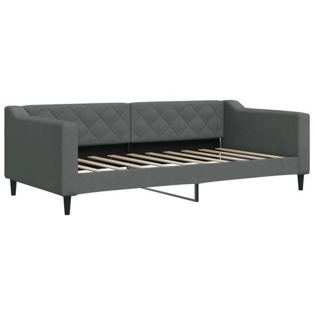 vidaXL Gästebett Tagesbett Dunkelgrau 90x190 cm Stoff Gästebett Schlafsofa günstig online kaufen