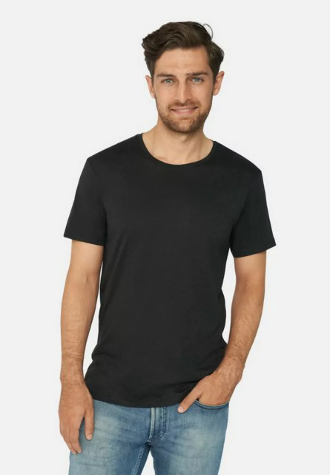 DANISH ENDURANCE T-Shirt Basic Crew Neck Herren (2er-Pack) aus Modal & Baum günstig online kaufen