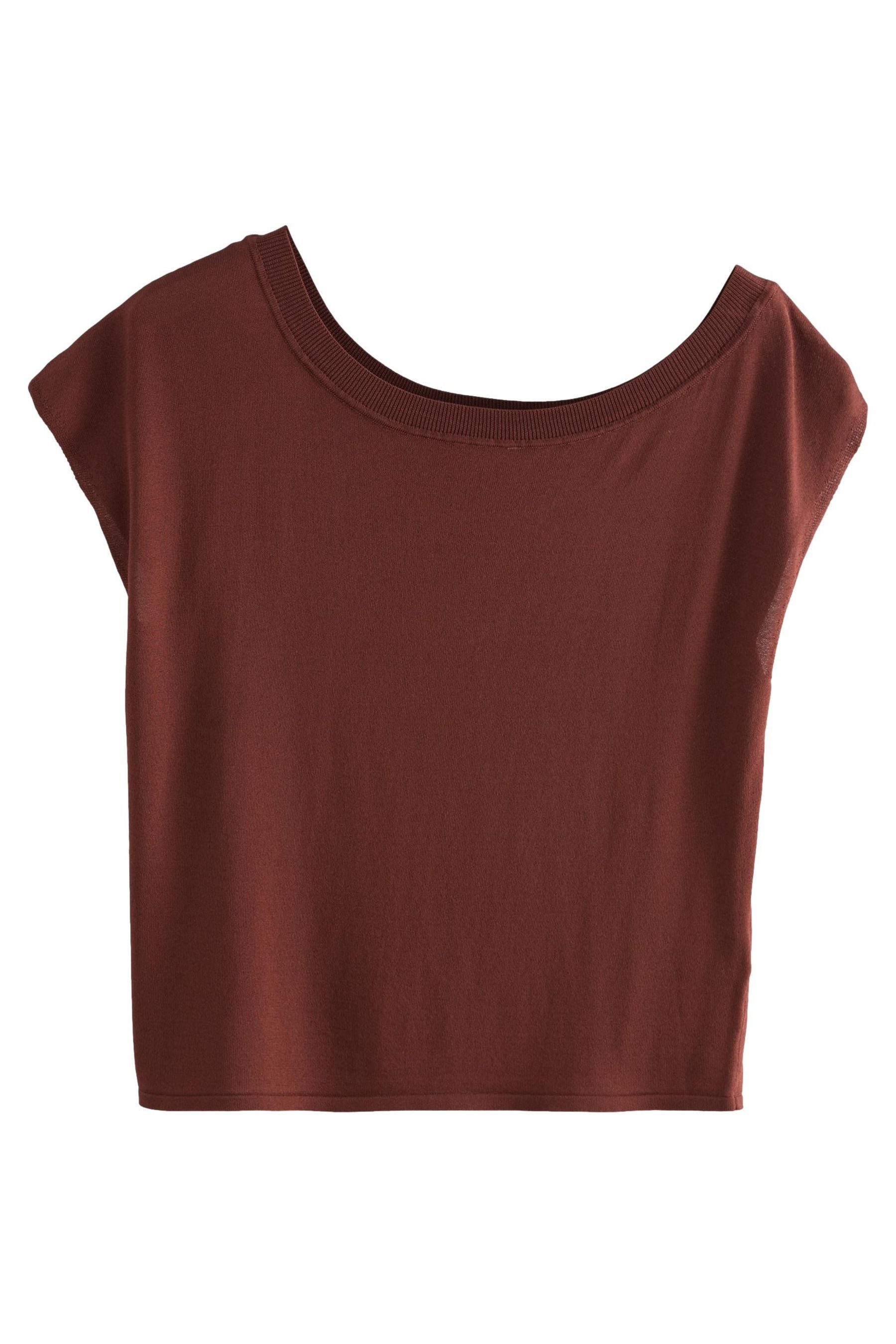 Next T-Shirt Asymmetrisches, schulterfreies Top mit günstig online kaufen