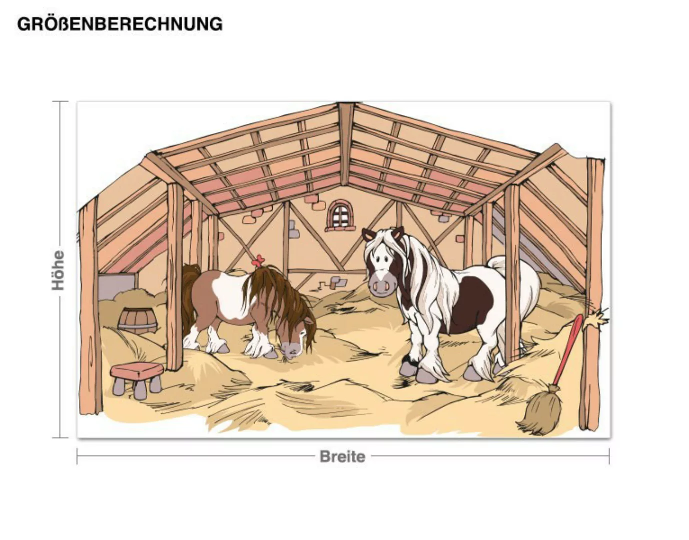 Wandtattoo Kinderzimmer NICI - Horse Club Junior Pferdestall günstig online kaufen