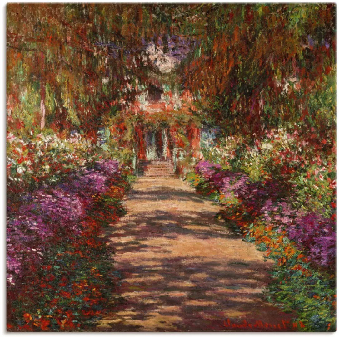 Artland Wandbild »Weg in Monets Garten in Giverny. 1902«, Garten, (1 St.), günstig online kaufen