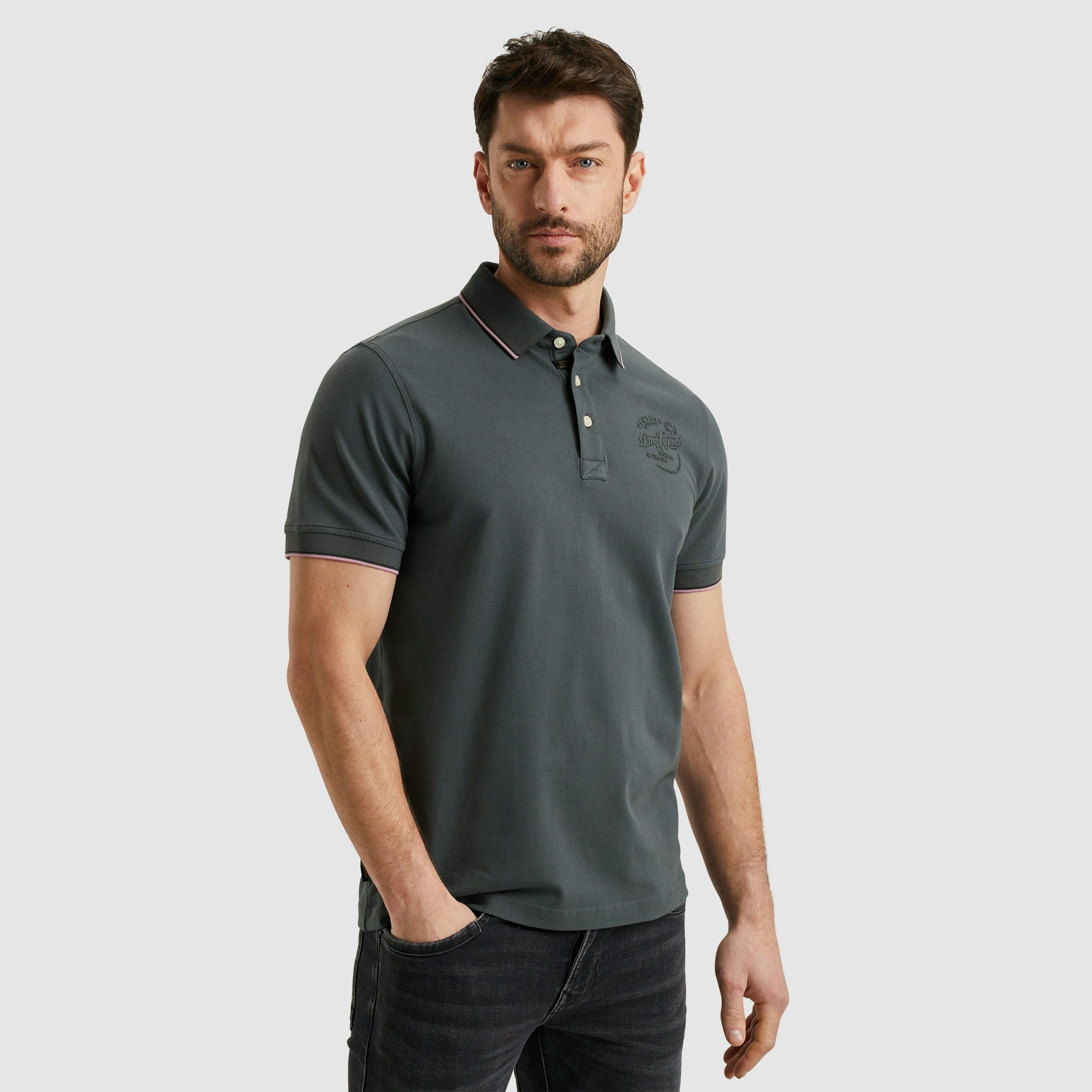 Poloshirt - SHORT SLEEVE POLO STRETCH PIQUE günstig online kaufen