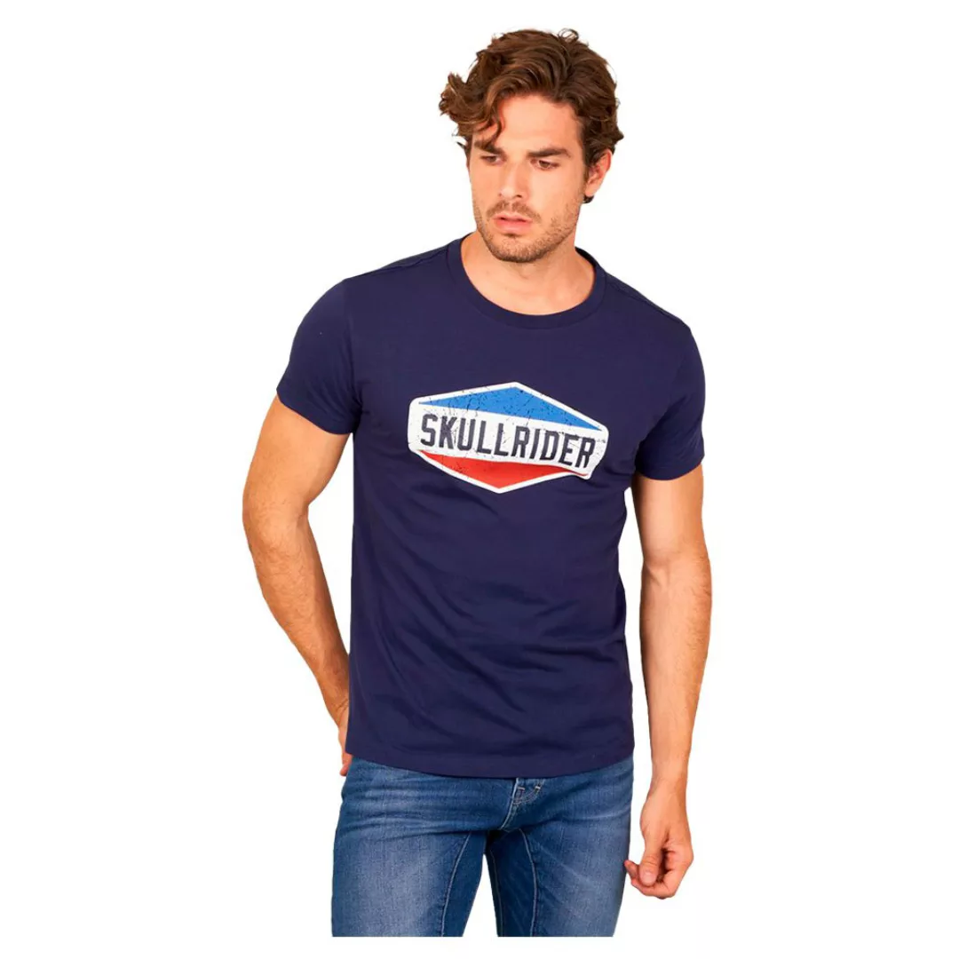 Skull Rider Petrol Short Sleeve T-shirt S Dark Blue günstig online kaufen