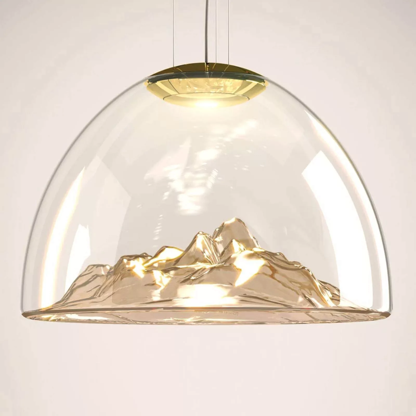 Axolight Mountain View - LED-Hängelampe amber-gold günstig online kaufen