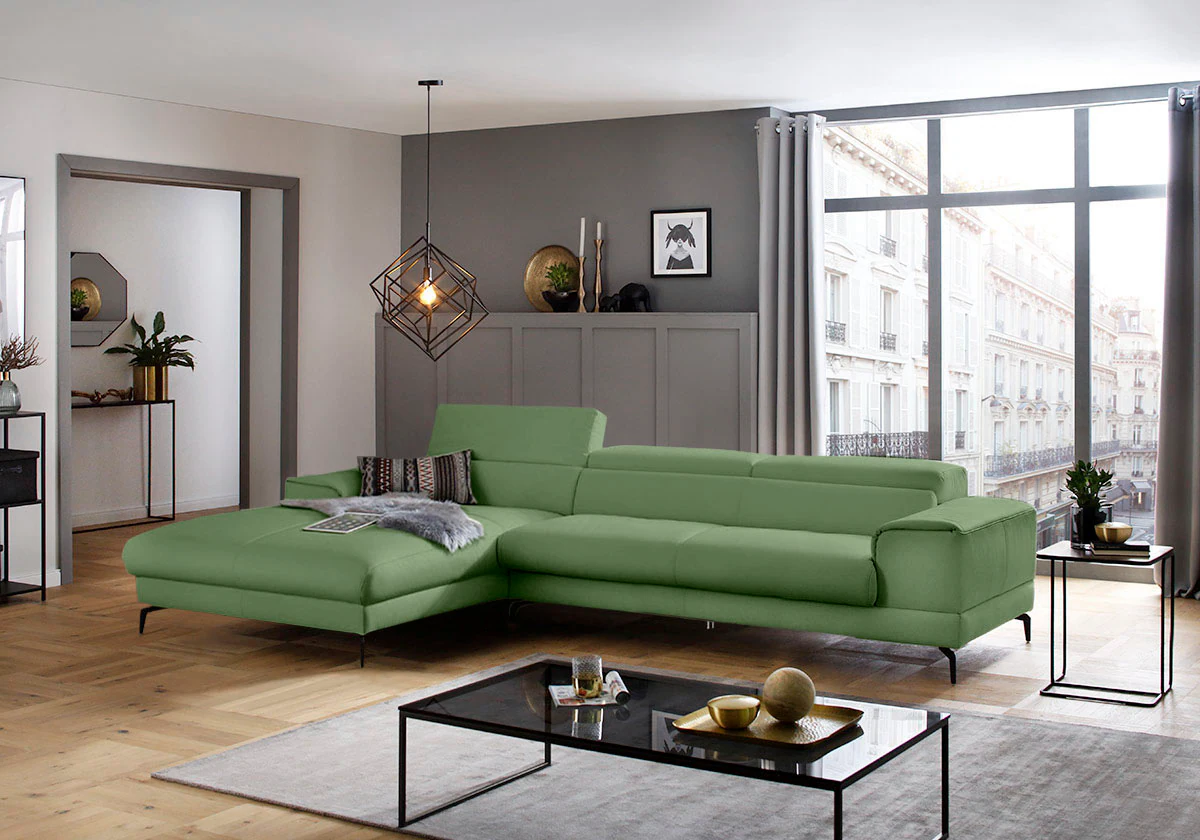 W.SCHILLIG Ecksofa "piedroo, Designsofa mit tollem Sitzkomfort, bequem, L-F günstig online kaufen