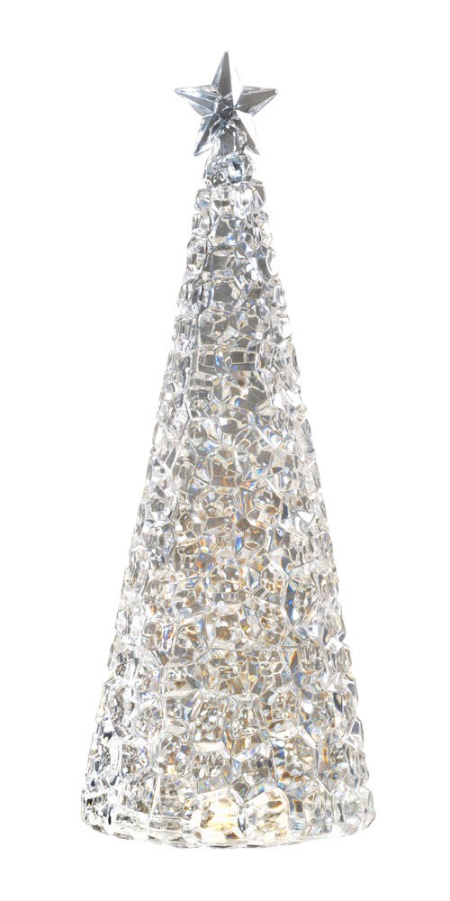 Sompex Dekoleuchte GLAMOR Weihnachtsbaum Tischleuchte Silber 33 cm günstig online kaufen