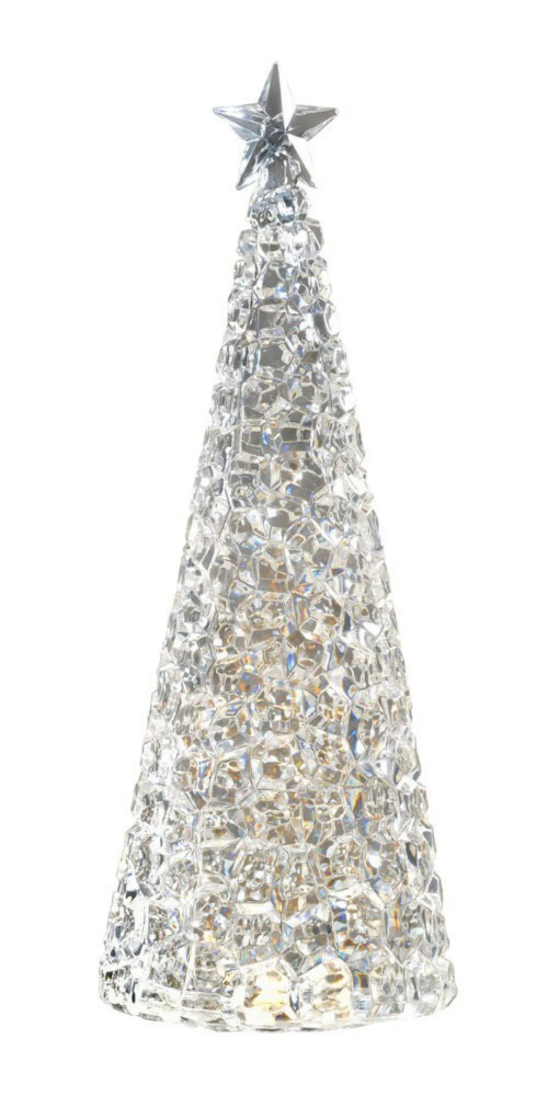 Sompex GLAMOR Tischleuchte Weihnachtsbaum Dekoleuchte Silber 33 cm günstig online kaufen