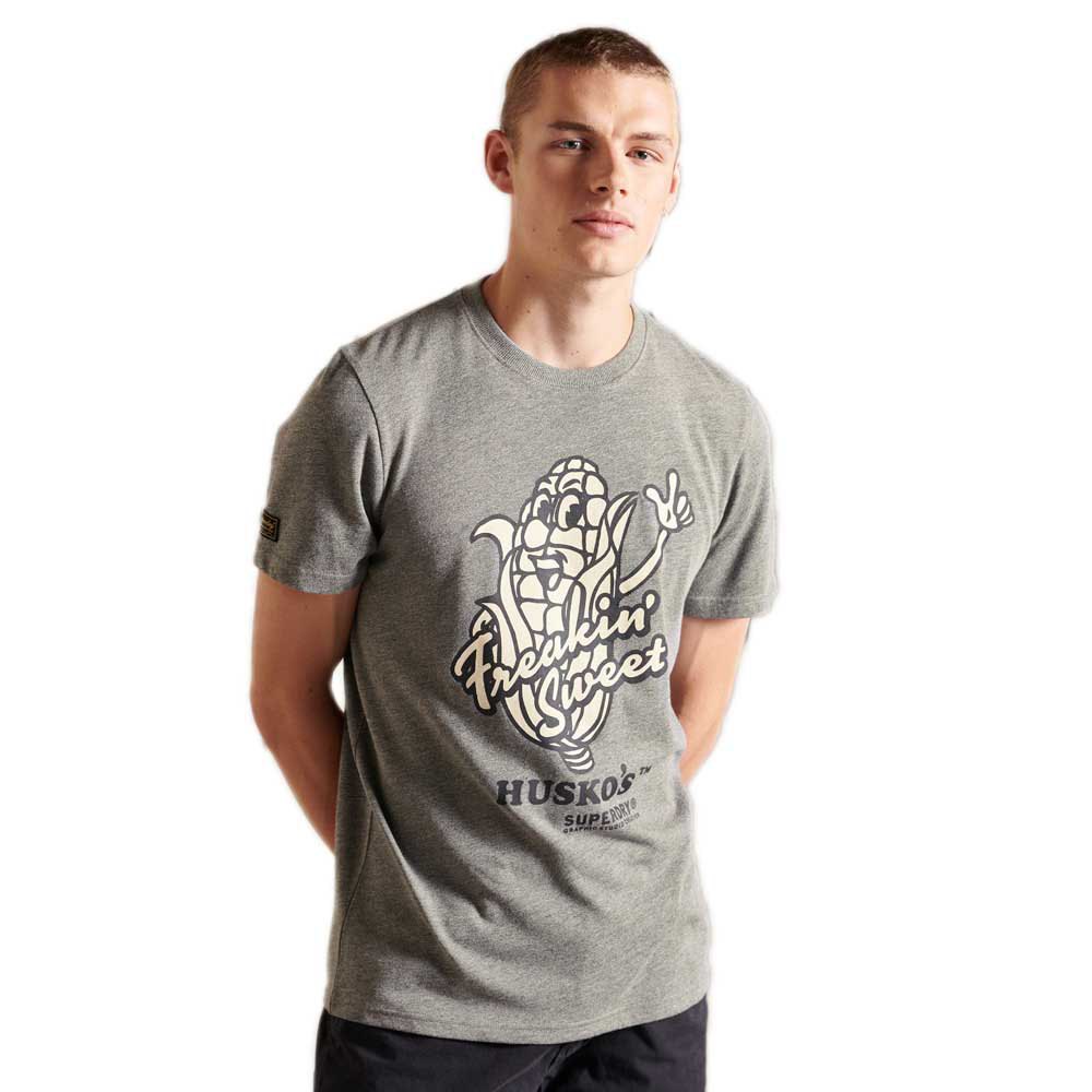 Superdry Heritage Mountain Kurzärmeliges T-shirt XL Grey Grit günstig online kaufen