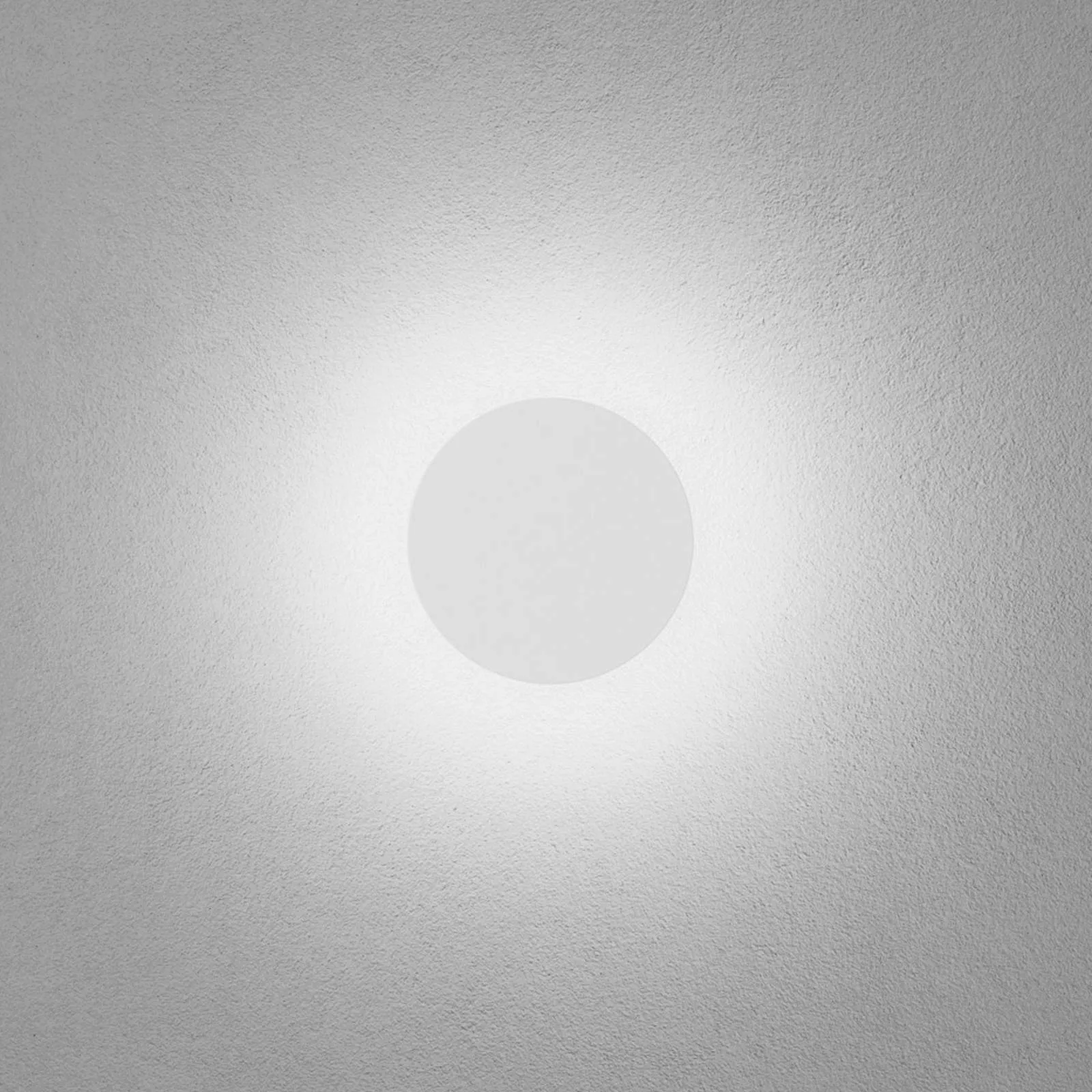 Egger LED-Wandleuchte Orbit, weiß, Ø 12,5 cm, Alu, 2.700 K günstig online kaufen