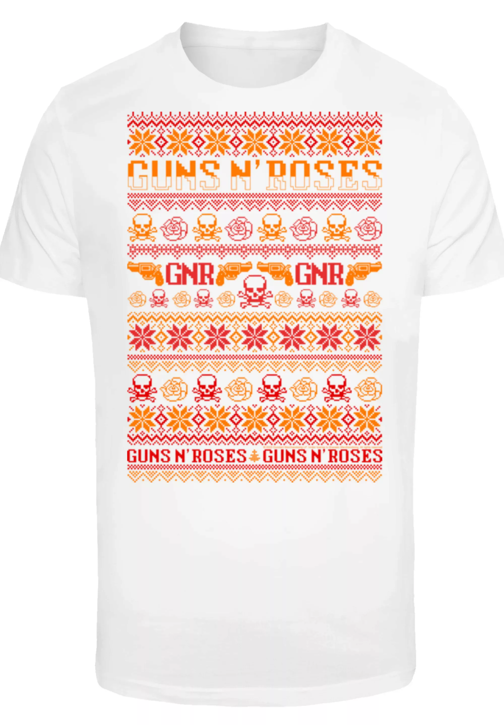 F4NT4STIC T-Shirt "Guns And Roses Christmas", Premium Qualität günstig online kaufen