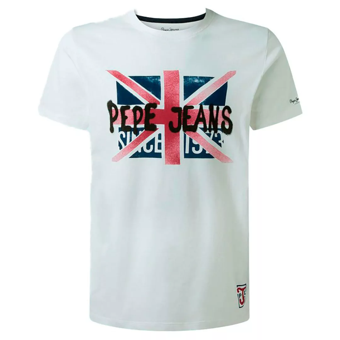 Pepe Jeans Roland Kurzärmeliges T-shirt S White günstig online kaufen