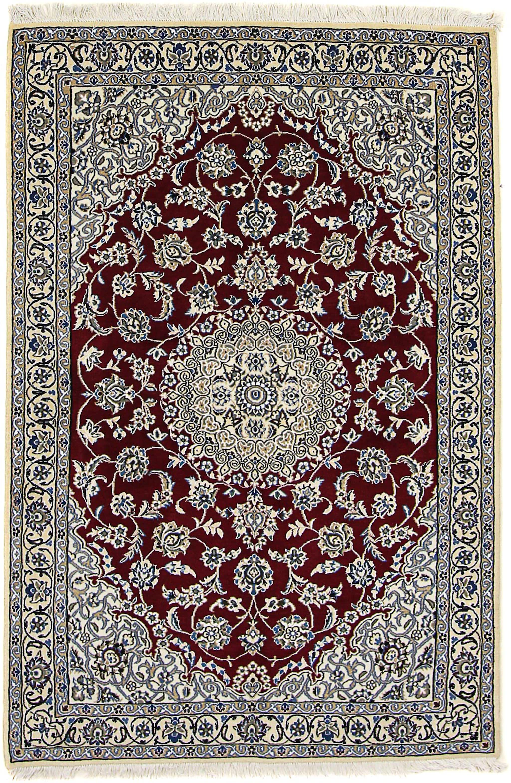 morgenland Orientteppich »Perser - Nain - Royal - 175 x 118 cm - dunkelrot« günstig online kaufen