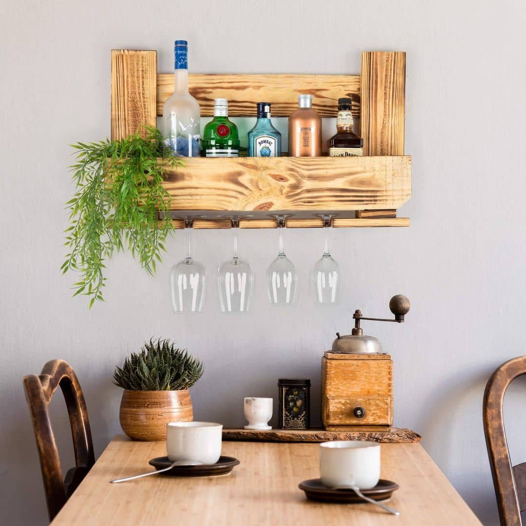 K&L Wall Art Wandregal Palettenmöbel Gewürzregal günstig online kaufen