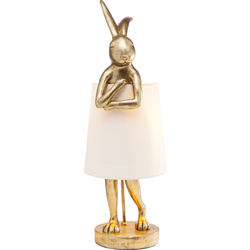 KARE Animal Rabbit Tischleuchte gold/weiß günstig online kaufen